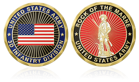 3D Infantry Division Custom Military Coins