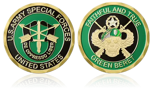 Faithful and True Challenge Coins Custom