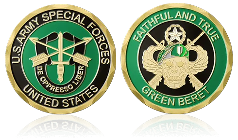 Faithful and True Challenge Coins Custom