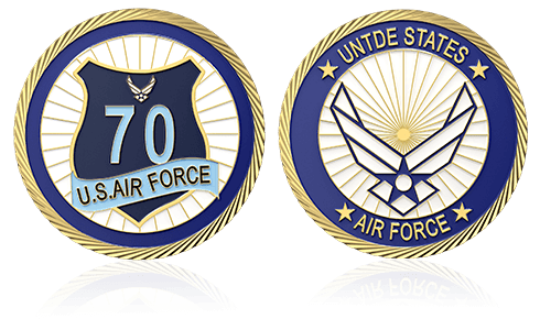 70 Anniversary Air Force Custom Coins