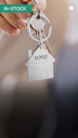 Custom Engraved Metal House Keychains