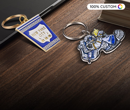 Fully Custom Enamel Keychains - Metal