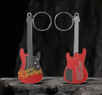 Double Sided Metal Enamel Personalized Keychains