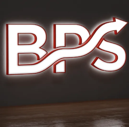led BPS letters illuminated signs