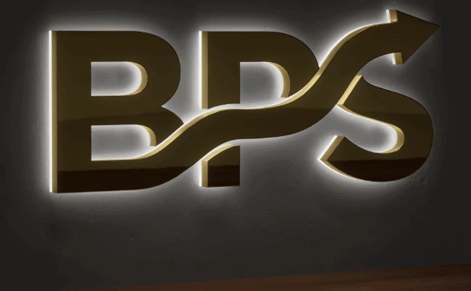 Back-lit illuminated channel letter sign