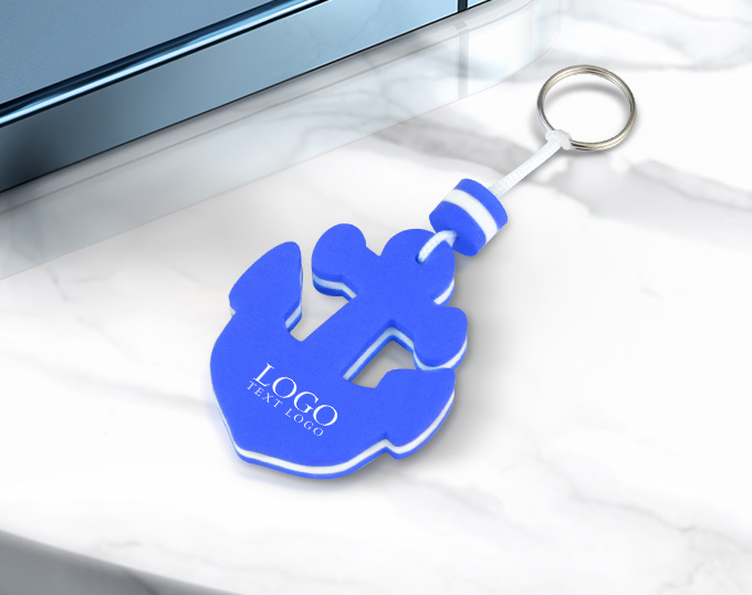Customize Anchor Shaped Floating Keychain