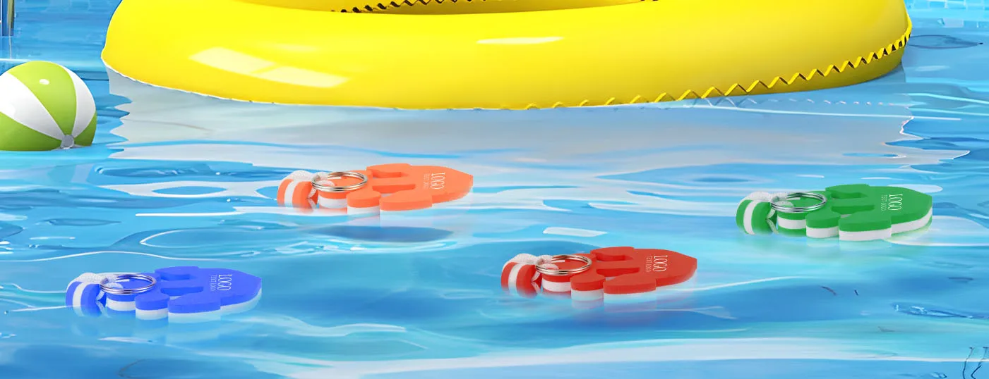 Display of Anchor Shaped Floating Keychain