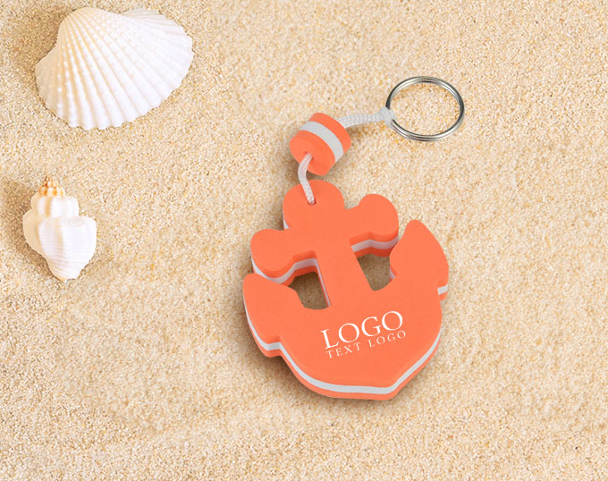 Personalized Anchor Shaped Floating Keychain