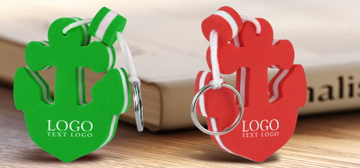 High Quality Anchor Shaped Floating Keychain