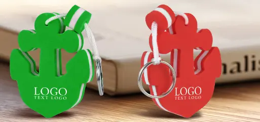 High Quality Anchor Shaped Floating Keychain