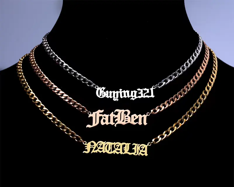 custom name necklaces for men custom name necklaces for men