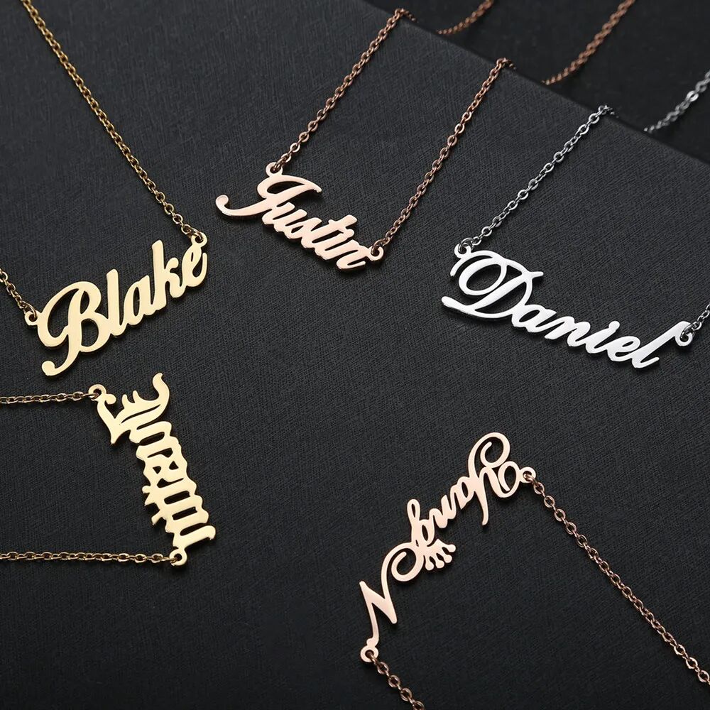 name necklaces for women; necklaces for girlfriend with name