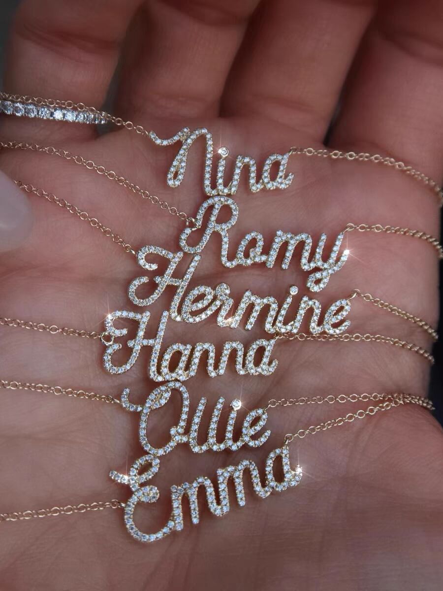 name necklaces for girls