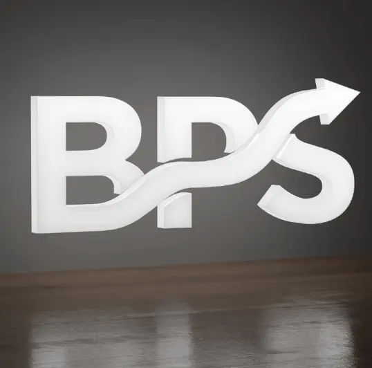 Seitlich beleuchtete Acrylbuchstaben mit Metallgesicht