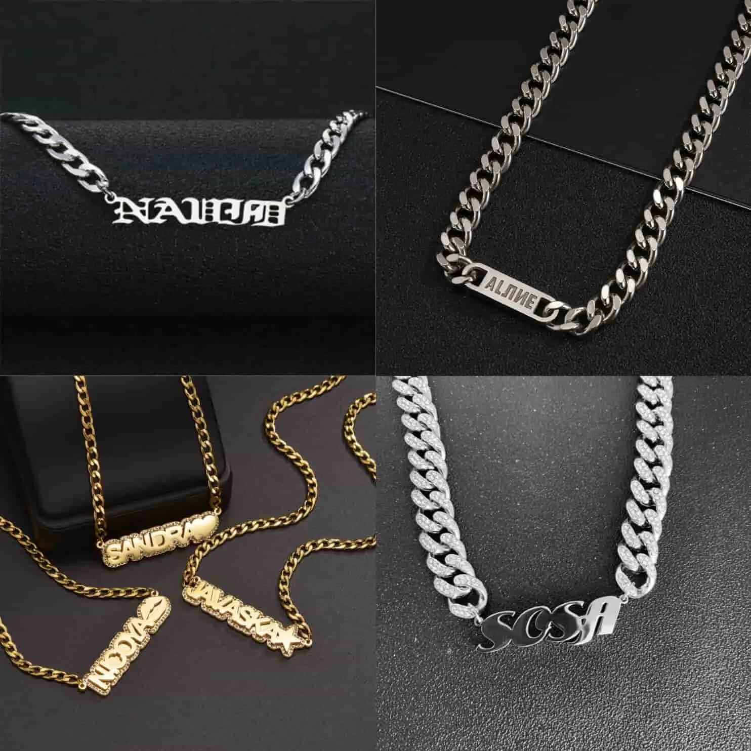 Gold Necklace for Men with Name Gold Necklace for Men with Name