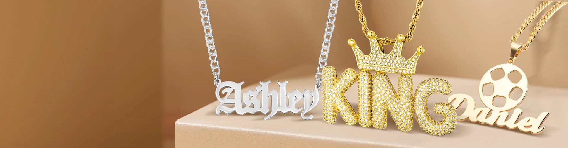 Name Necklace for Men Name Necklace for Men