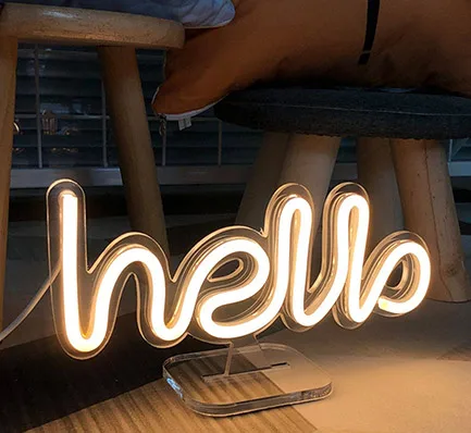 Hello Neon Sign Hello Neon Sign