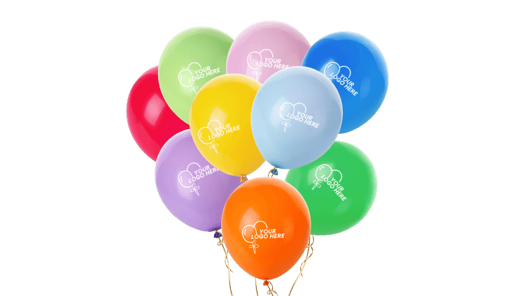 Colored latex balloons