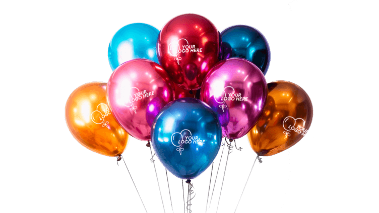 Metallic latex balloons