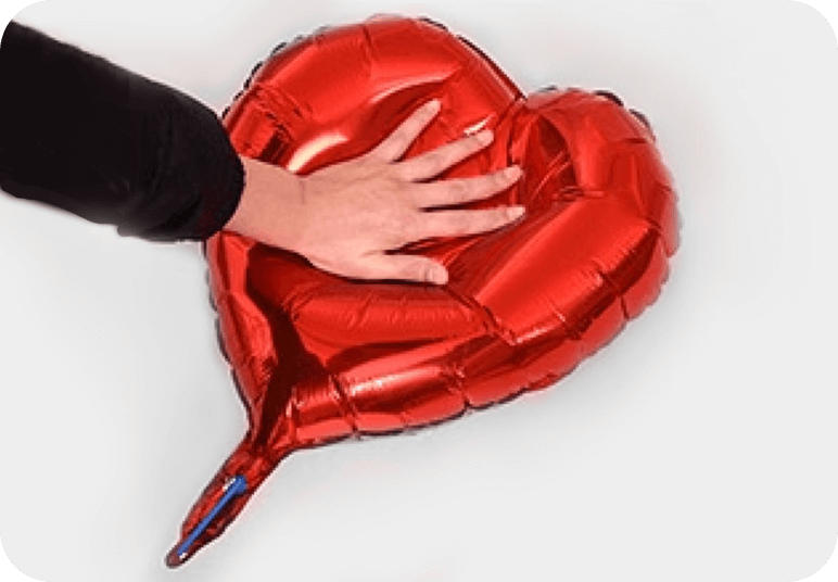 Foil mylar engagement balloons