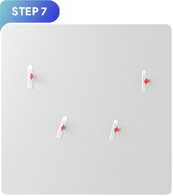 3M Command Strips Kit Installation Step 7