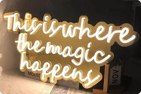 Mirror Magic Neon Sign