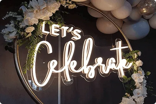 Celebrate Neon Sign