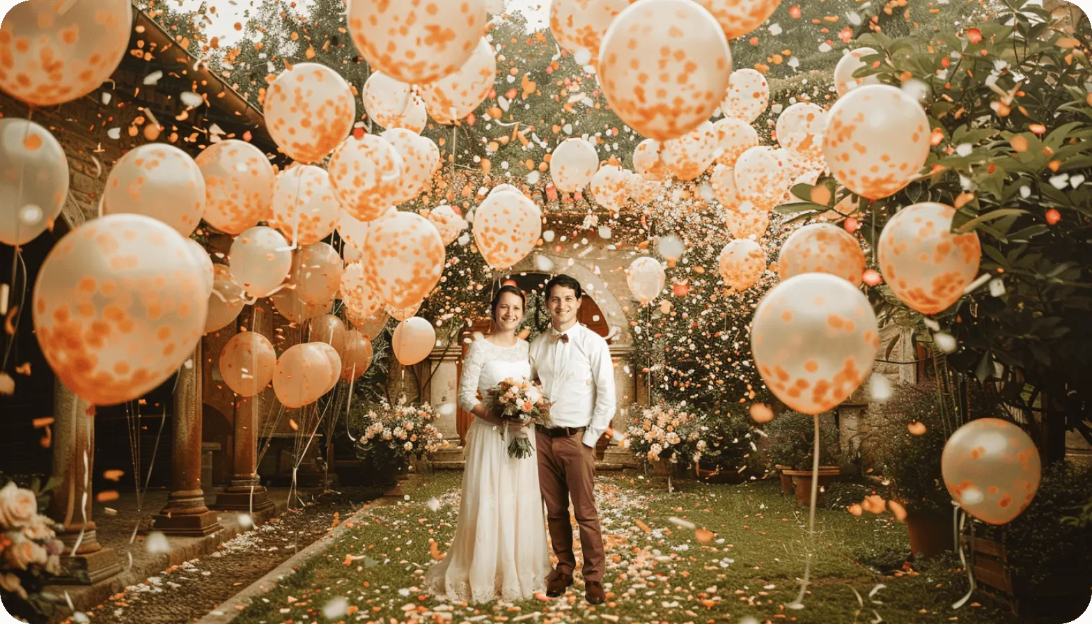 Wedding balloon decor of whole sale confetti balloons Wedding balloon decor of whole sale confetti balloons