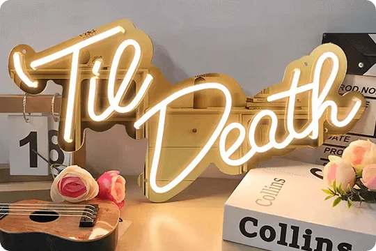 Mirror Gold Neon Sign