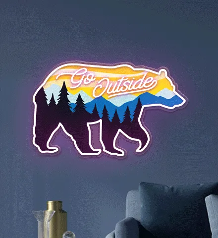 uv print & RGB 7 colors neon light