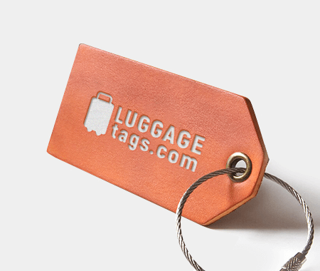 Silver Stamped Luggage Tags