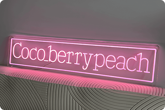 Business neon sign