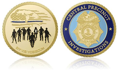 Custom Central Precinct Police Coins