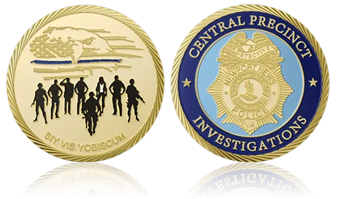 Custom Central Precinct Police Coins