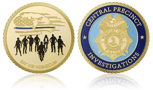 Custom Central Precinct Police Coins