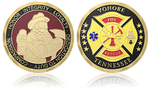 Tennessee Rescue Custom Challenge Coins
