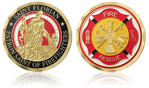 Fire Rescue Custom Military Coins Fire Rescue Custom Military Coins