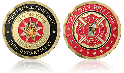 New Orleans Firefighter Challenge Coins