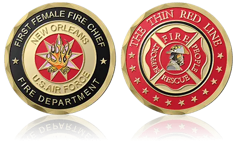 New Orleans Firefighter Challenge Coins New Orleans Firefighter Challenge Coins
