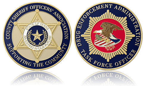 Country Sheriff Officer Association Custom Coins
