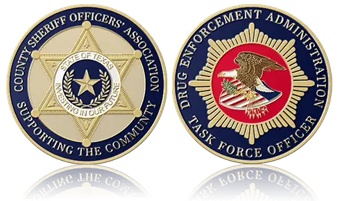 Country Sheriff Officer Association Custom Coins