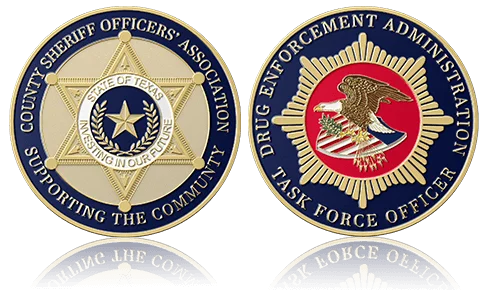 Country Sheriff Officer Association Custom Coins