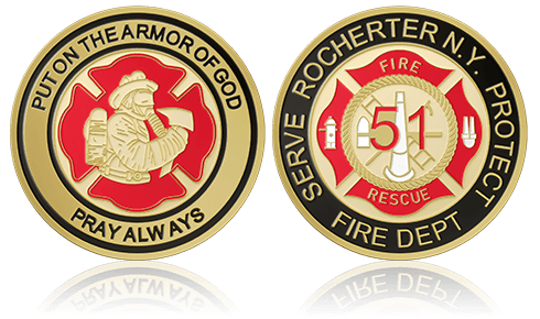 Fire Department Custom Coins