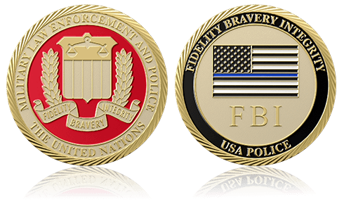 FBI Custom Military Challenge Coin