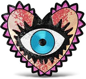 3D rendering of Custom Sequin Patch