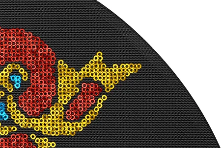 Hitzegeschnittene Bordüre