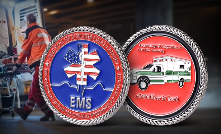 custom EMS challenge coins online custom EMS challenge coins online