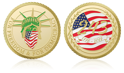 243 Anniversary Custom Military Challenge Coins