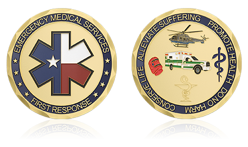 Emergency Medical Services Challenge Coins
