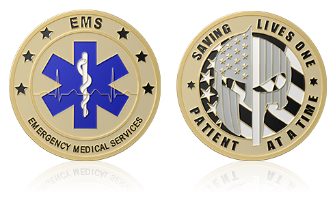 Emergency Medical Services Custom Coins